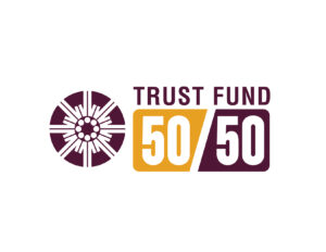 Trust Fund Wheel Icon to the left of the text, Trust fund 50/50